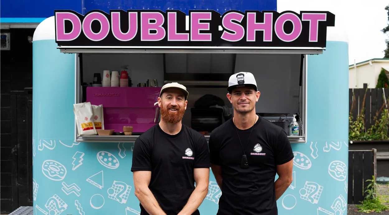 Double Shot food truck in Muriwai